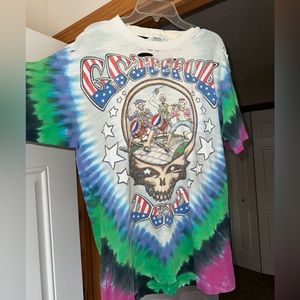 vintage grateful dead tie dye t shirt 1993
